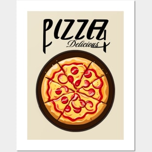 Pizza dish Posters and Art